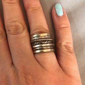 Sterling silver ring set